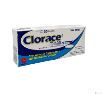 CLORACE 500MG-4MG X 20 TAB | FarmaBien