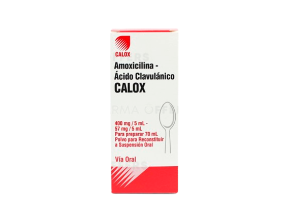 AMOXI+ACID CLAVU 400MG-57MG X 70ML CALOX | FarmaBien