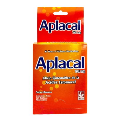 APLACAL 750MG X 4TAB MANDARINA DISPLAY | FarmaBien