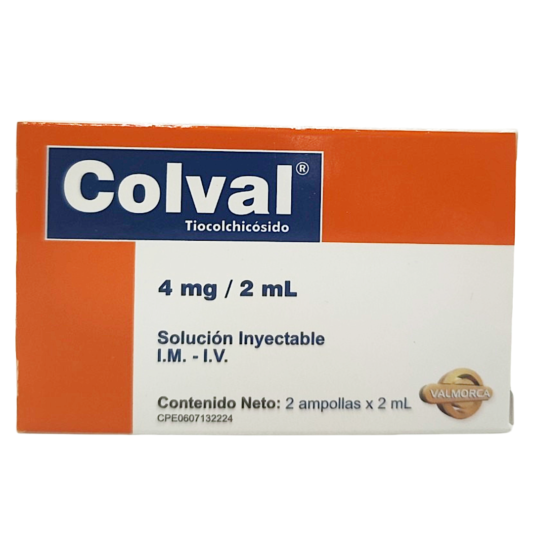 COLVAL 4MG/2ML I.M I.V X 2 AMP | FarmaBien
